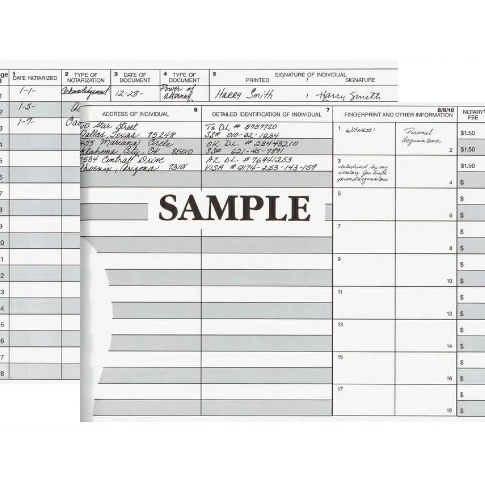 Dome Notary Public Record Book