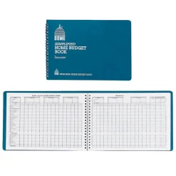 Dome Simplified Home Budget Book, 7 1/2" x 10 1/2", Teal