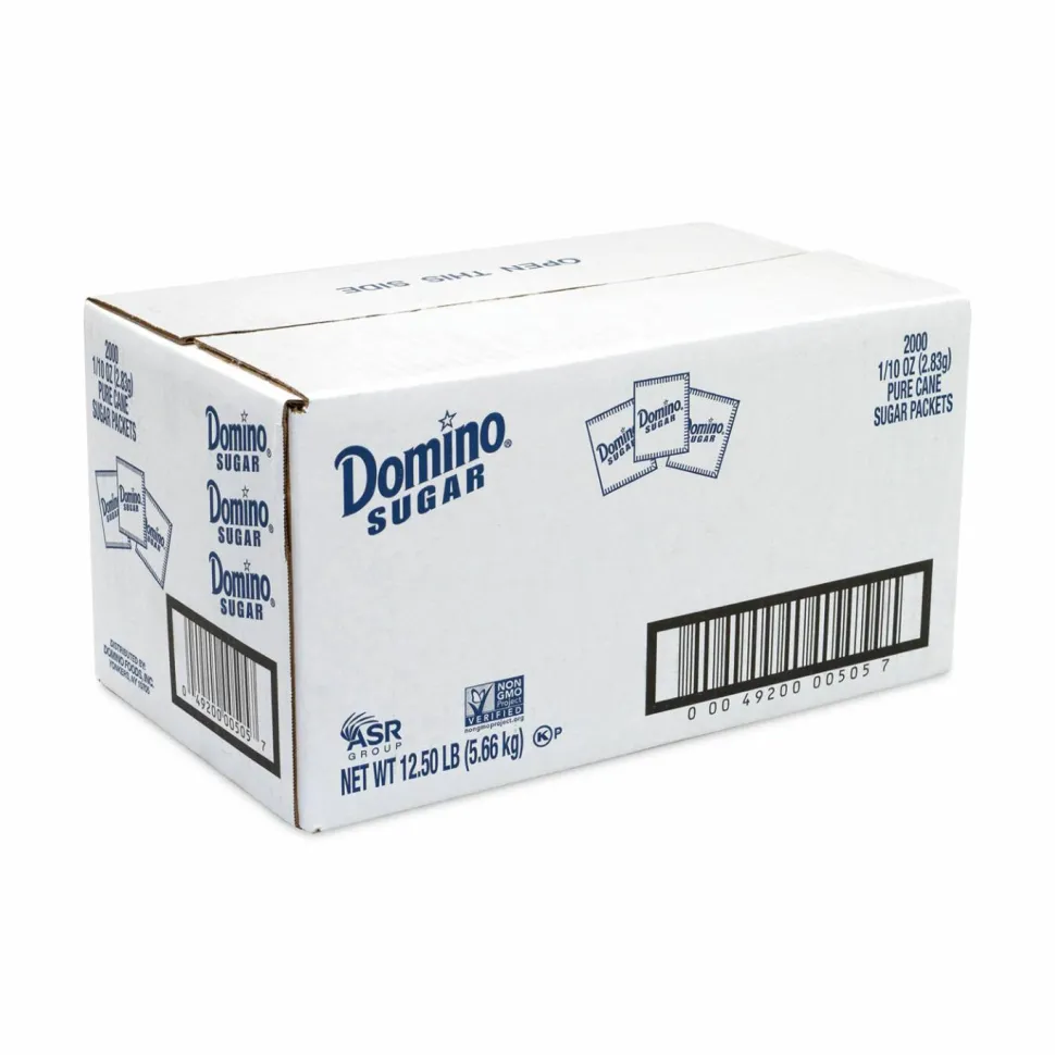Domino Sugar, 0.1 oz Packet, 2,000/Carton