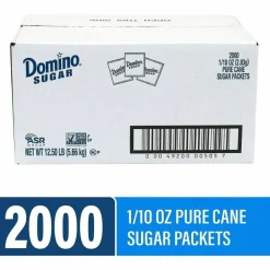 Domino Sugar, 0.1 oz Packet, 2,000/Carton