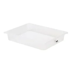 10-Drawer Mobile Cart, 35-13/16”H x 12-5/8”W x 14-3/8”D, White/Chrome