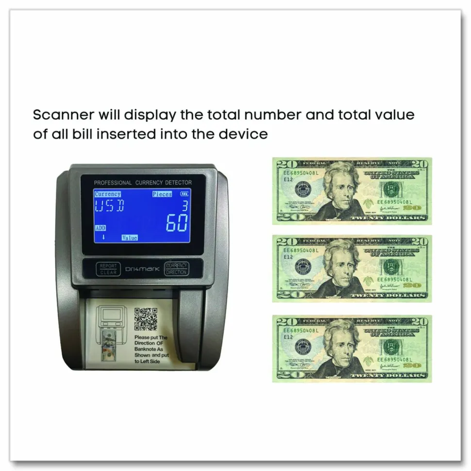 Dri Mark BillScan5 Counterfeit Detector Machine