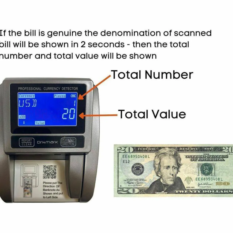 Dri Mark BillScan5 Counterfeit Detector Machine