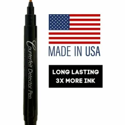 Dri-Mark Counterfeit Bill Detector Marker Pen for USD, Black, 50/Pack