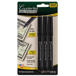 Dri-Mark Counterfeit Detector Pens, Pack Of 3 Pens
