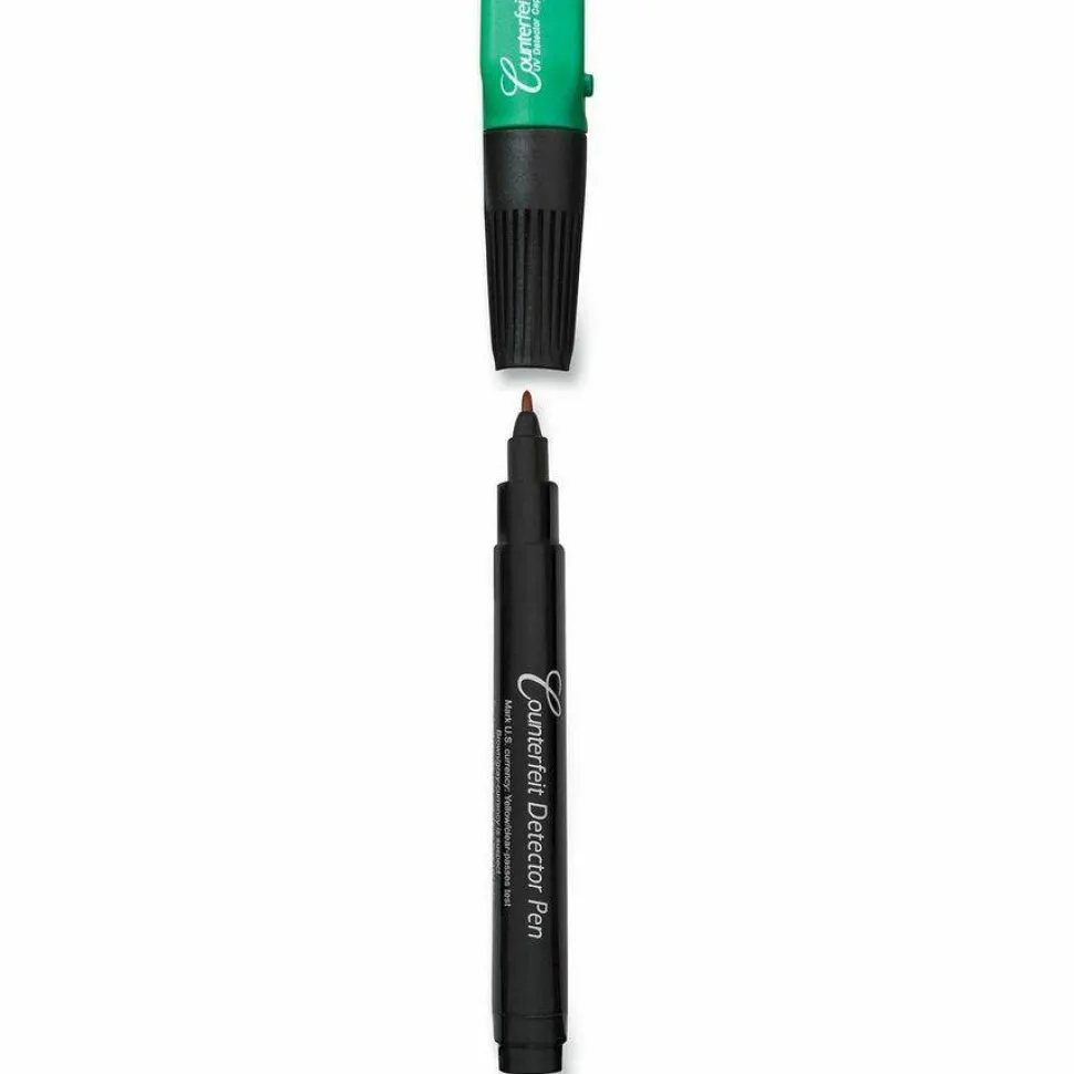 Dri-Mark Counterfeit Money Detection System for USD and Most International Currencies, 2 Detection Methods, 0.8 x 0.8 x 6, Black/Green