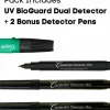 Dri-Mark Dual-Test Counterfeit Detection Pen With UV LED Light, Black