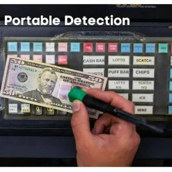 Dri-Mark Dual-Test Counterfeit Detection Pen With UV LED Light, Black
