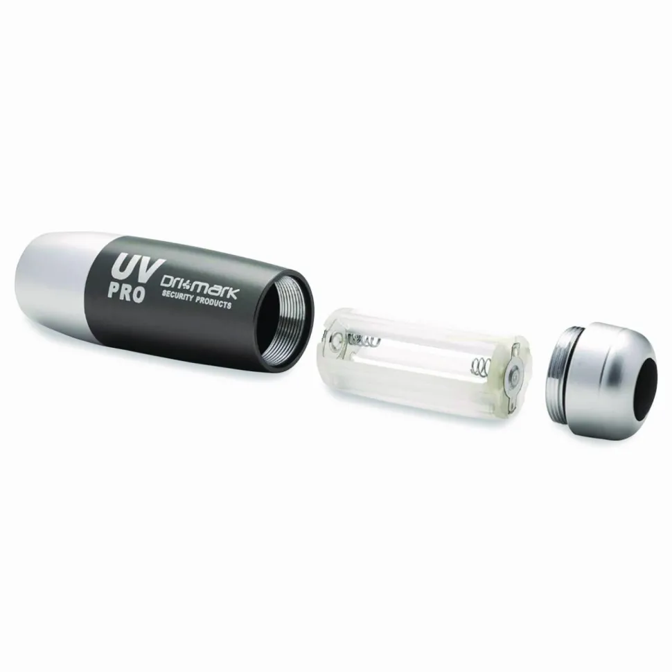Dri-Mark UV Pro Fraud Protector, 4"H x 1"W x 1"D, Gray/Silver