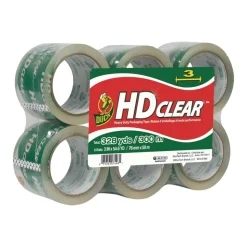 Duck HD Clear Extra-Wide Heavy Duty Packaging Tape, 3