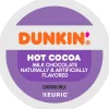 Dunkin' Donuts Milk Chocolate Hot Cocoa Keurig Single Serve K-Cup Pods, 22 Pods Per Pack, Case Of 4 Packs