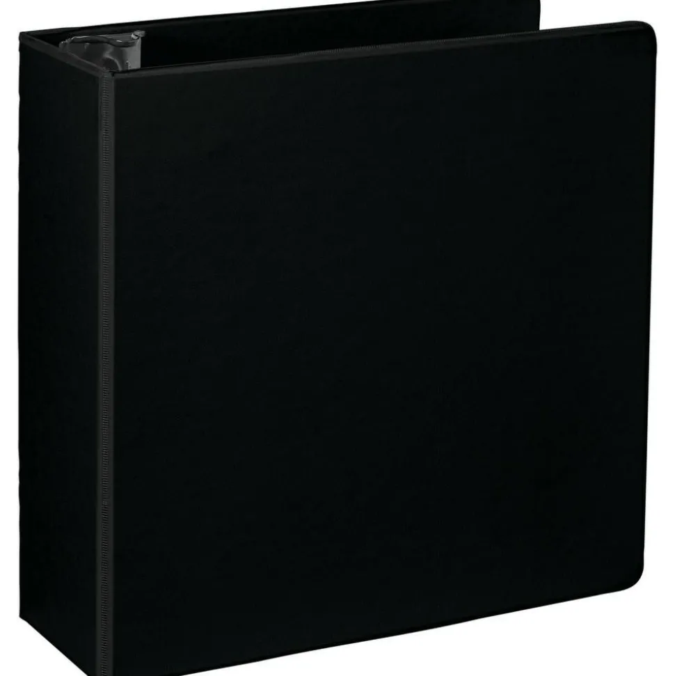 Durable View 3-Ring Binder, 4" Slant Rings, Black