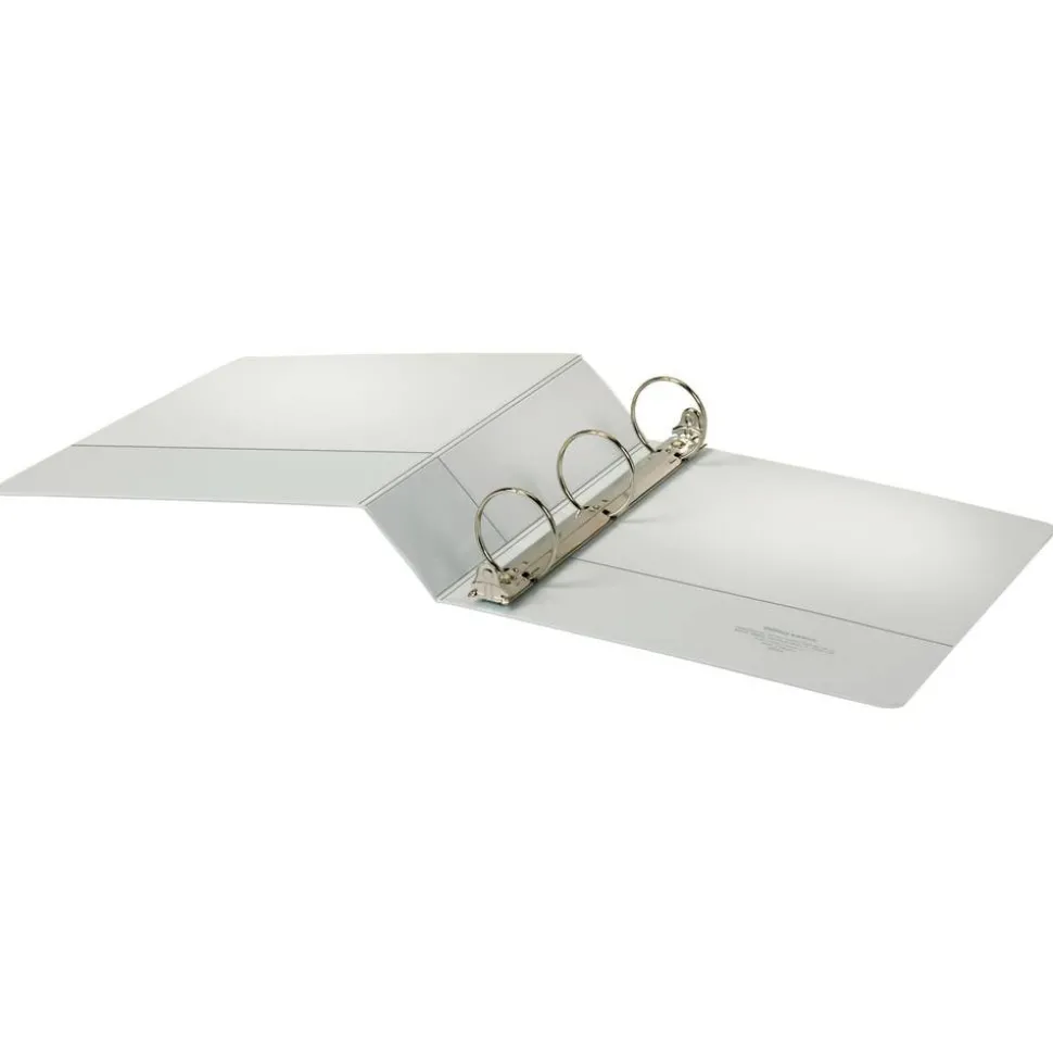 Durable View 3-Ring Binder, 2" Round Rings, White