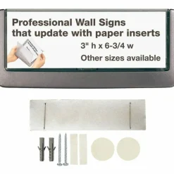 Durable Click Sign, 3'H x 6 3/4"W x 5/8"D
