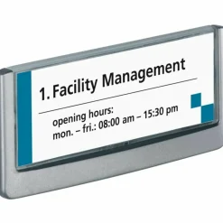 Durable Click Sign, 3'H x 6 3/4"W x 5/8"D