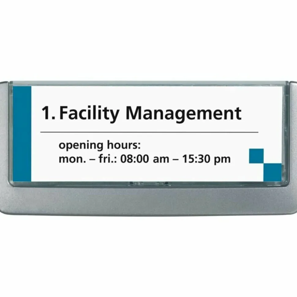 Durable Click Sign, 3'H x 6 3/4"W x 5/8"D