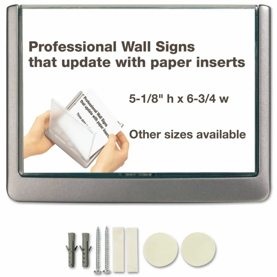 Durable Click Sign, 5 1/8"H x 6 3/4"W x 5/8"D
