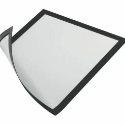 Durable DURAFRAME Magnetic Sign Holder, 5.5 x 8.5, Black Frame, 2/Pack