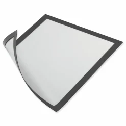 Durable DURAFRAME Magnetic Sign Holder, 5.5 x 8.5, Black Frame, 2/Pack