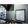 Durable DURAFRAME Magnetic Sign Holder, 8.5 x 11, Black Frame, 2/Pack