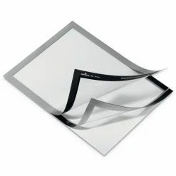 DURABLE DURAFRAME Self-Adhesive Magnetic Letter Sign Holder - Horizontal or Vertical, 9.5
