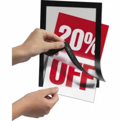 DURABLE DURAFRAME Self-Adhesive Magnetic Half-Letter Sign Holder - 6.5