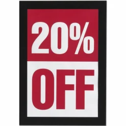DURABLE DURAFRAME Self-Adhesive Magnetic Half-Letter Sign Holder - 6.5