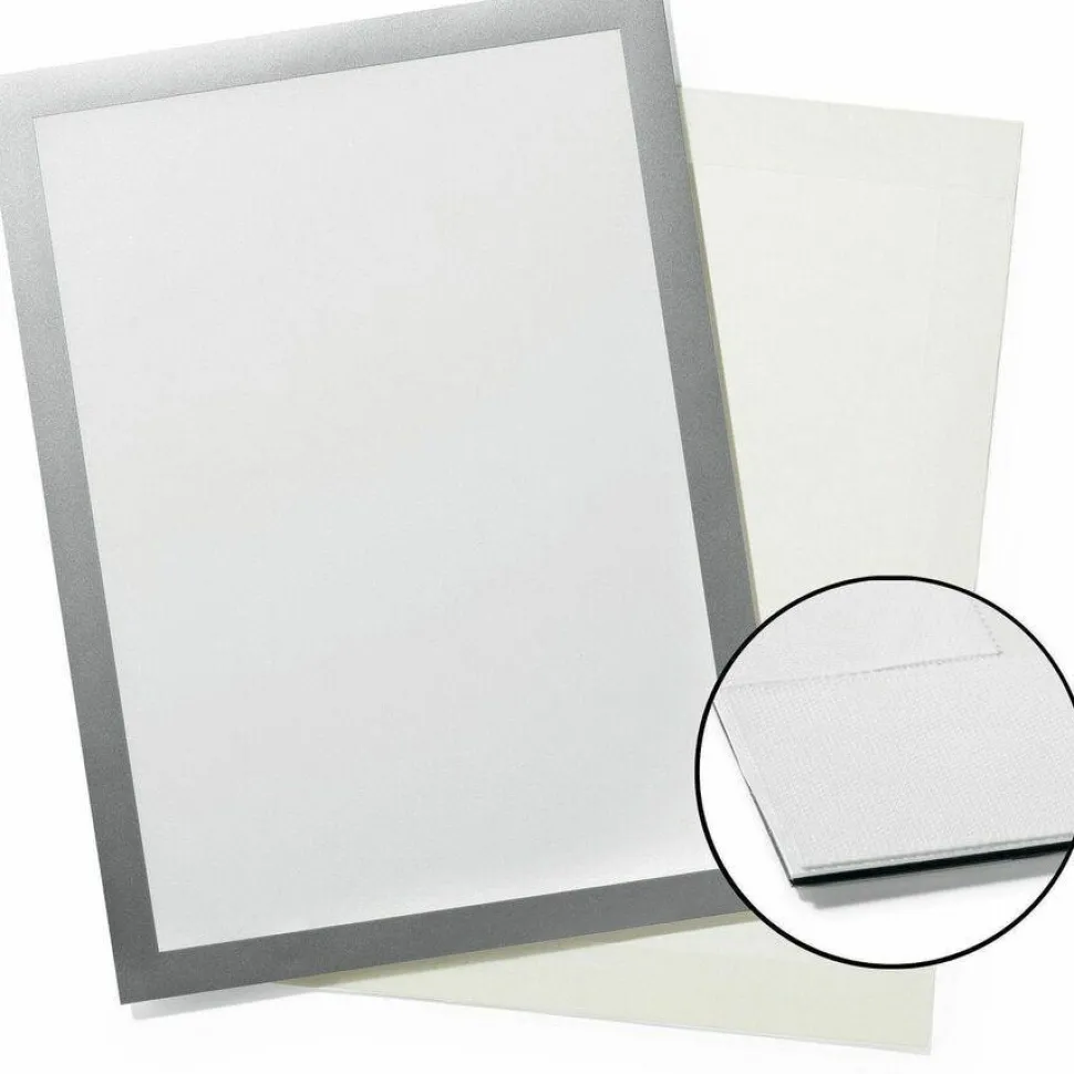 DURABLE DURAFRAME Sign Holders, 12" x 18", Silver, Set Of 2 Holders