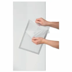 Durable DURAFRAME SUN Sign Holder, 8.5 x 11, Silver Frame, 2/Pack