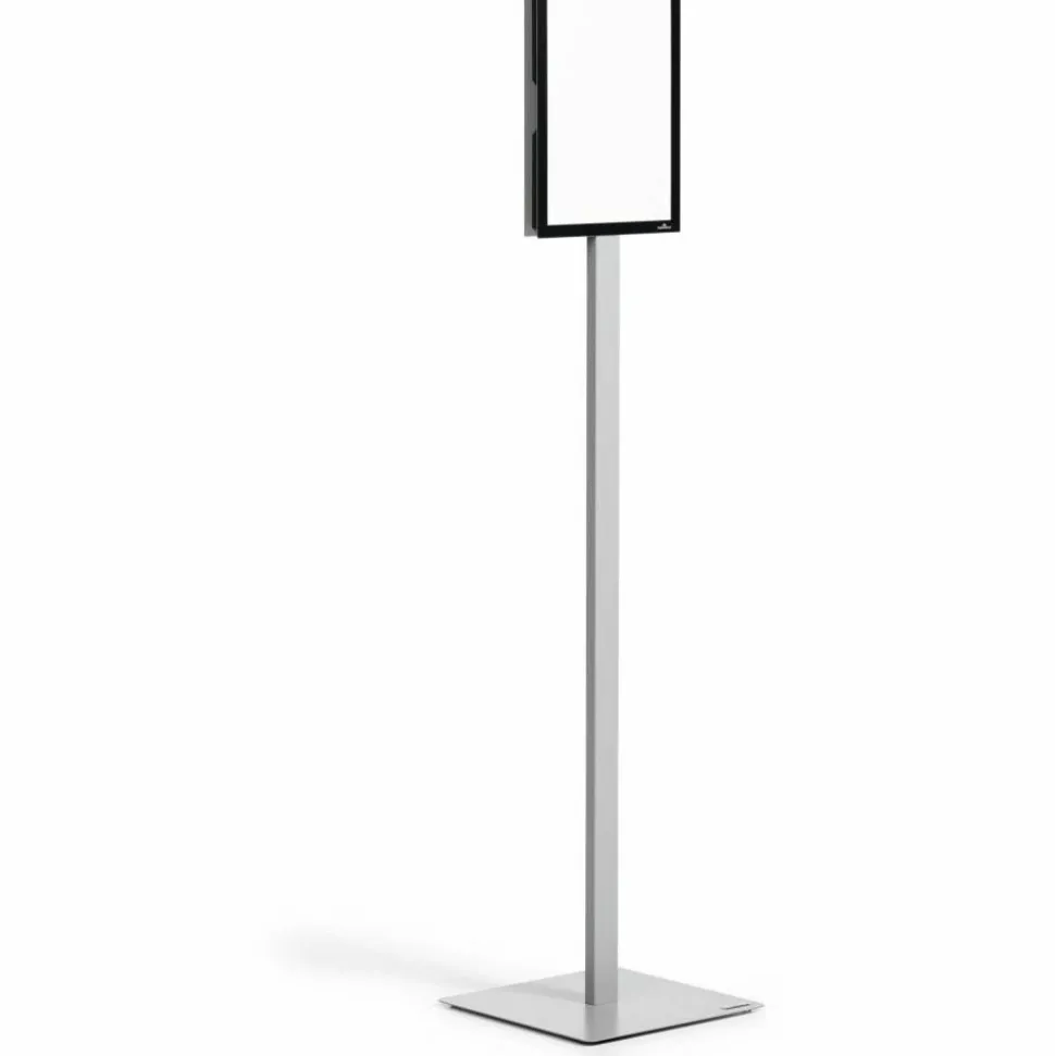 DURABLE Info Basic Floor Stand, Letter Size, Charcoal Gray