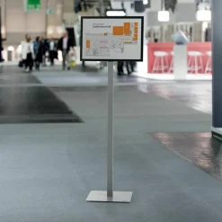 DURABLE Info Basic Floor Stand, Tabloid Size, Charcoal Gray