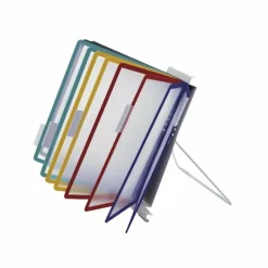 Durable InstaView 10-Section Desktop Reference System, Assorted Colors