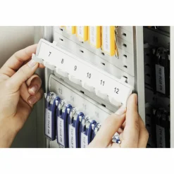 Durable Key Combination 54-Key Locking Aluminum Key Box, 15 3/4