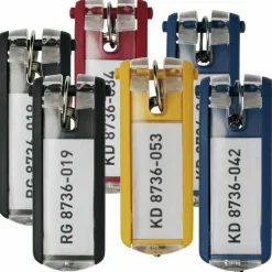 Durable 72-Key Locking Tag-Style Aluminum Key Tag Cabinet, 15 3/4