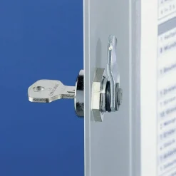 Durable 54-Key Locking Tag-Style Aluminum Key Tag Cabinet, 11