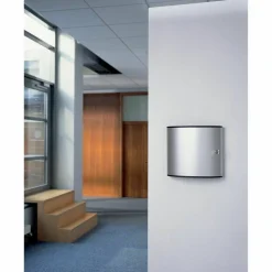 Durable 54-Key Locking Tag-Style Aluminum Key Tag Cabinet, 11