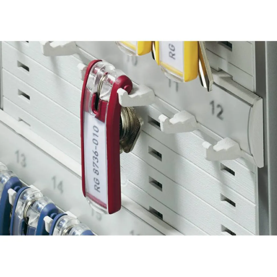 DURABLE Open 24-Key Rack - 8-2/5" W x 14-3/10" H x 1-3/10" D - Gray - Plastic