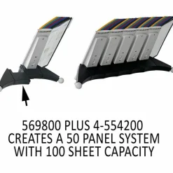 Durable Sherpa Desk Extension Set, Assorted Colors