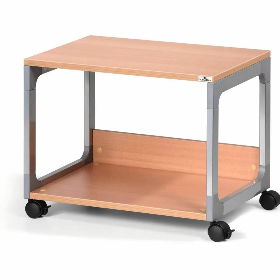 DURABLE System 48 Multifunction Trolley - 2 Shelf - 4 Casters - Metal, Steel, Melamine, Hardboard, Fiberglass, Plastic - 3710124