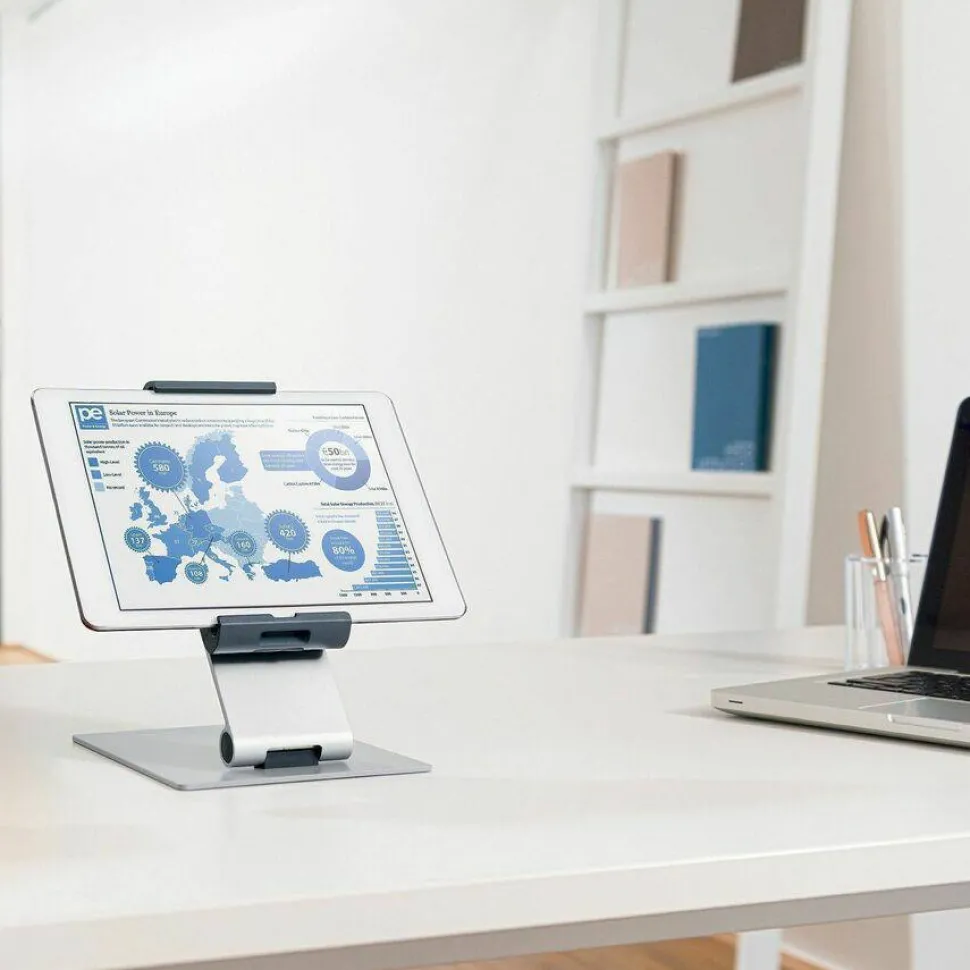DURABLE Tablet Holder TABLE - Desktop stand for tablet - from 7" to 13" - silver