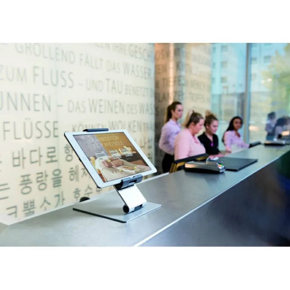 DURABLE Tablet Holder TABLE - Desktop stand for tablet - from 7" to 13" - silver
