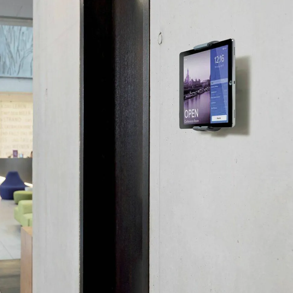 DURABLE TABLET HOLDER WALL - Bracket - for tablet - aluminum, ABS plastic - silver - screen size: 7"-13" - wall-mountable