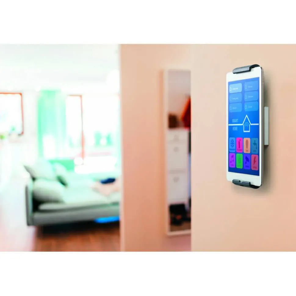 DURABLE TABLET HOLDER WALL - Bracket - for tablet - aluminum, ABS plastic - silver - screen size: 7"-13" - wall-mountable