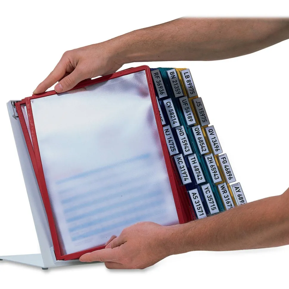 Durable Vario Wall And Desk Replacement Sleeves, Assorted Colors