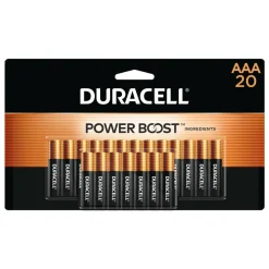 Duracell Coppertop AAA Alkaline Batteries, Pack of 20