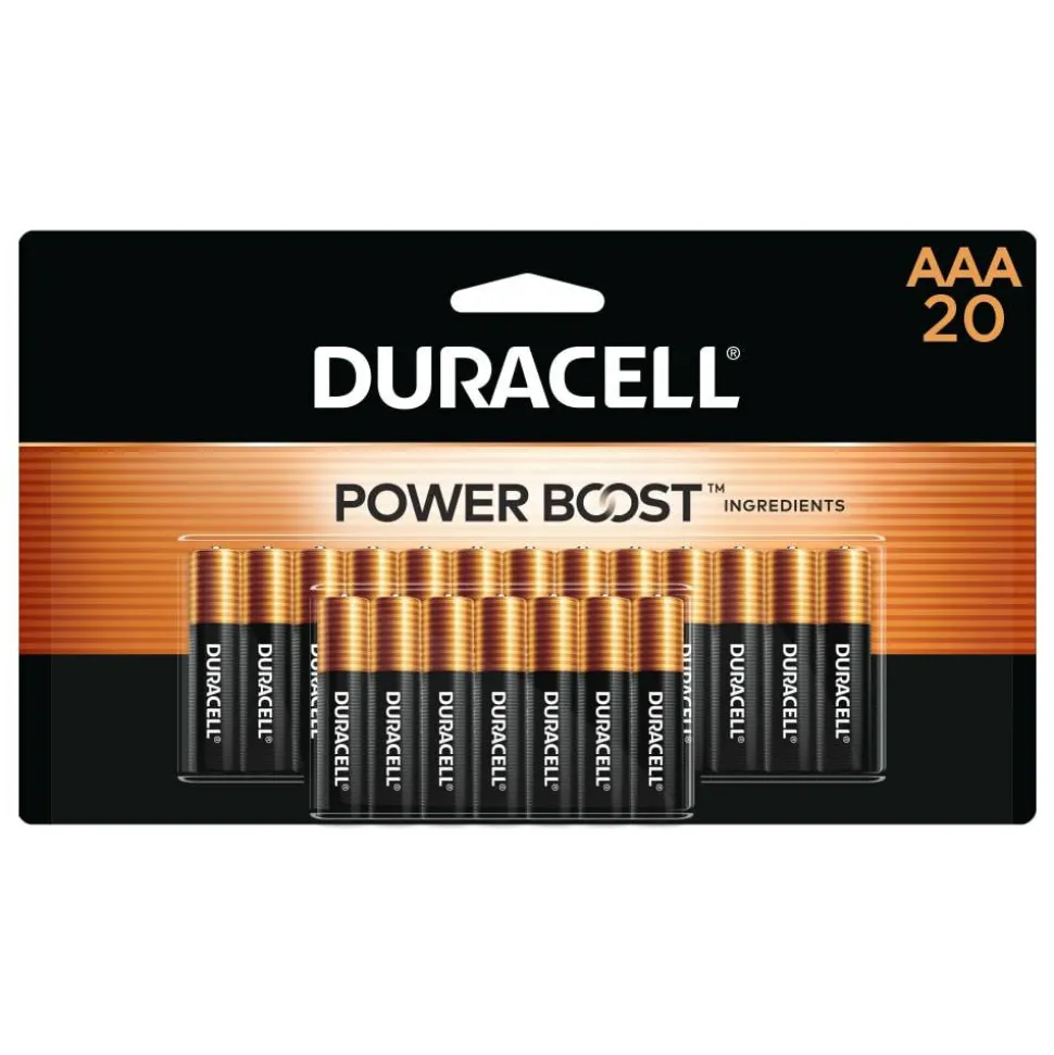 Duracell Coppertop AAA Alkaline Batteries, Pack of 20