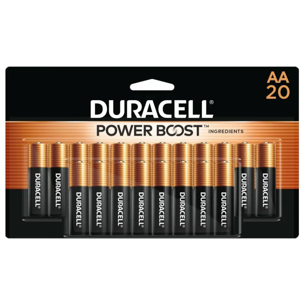 Duracell Coppertop AA Alkaline Batteries, Pack of 20