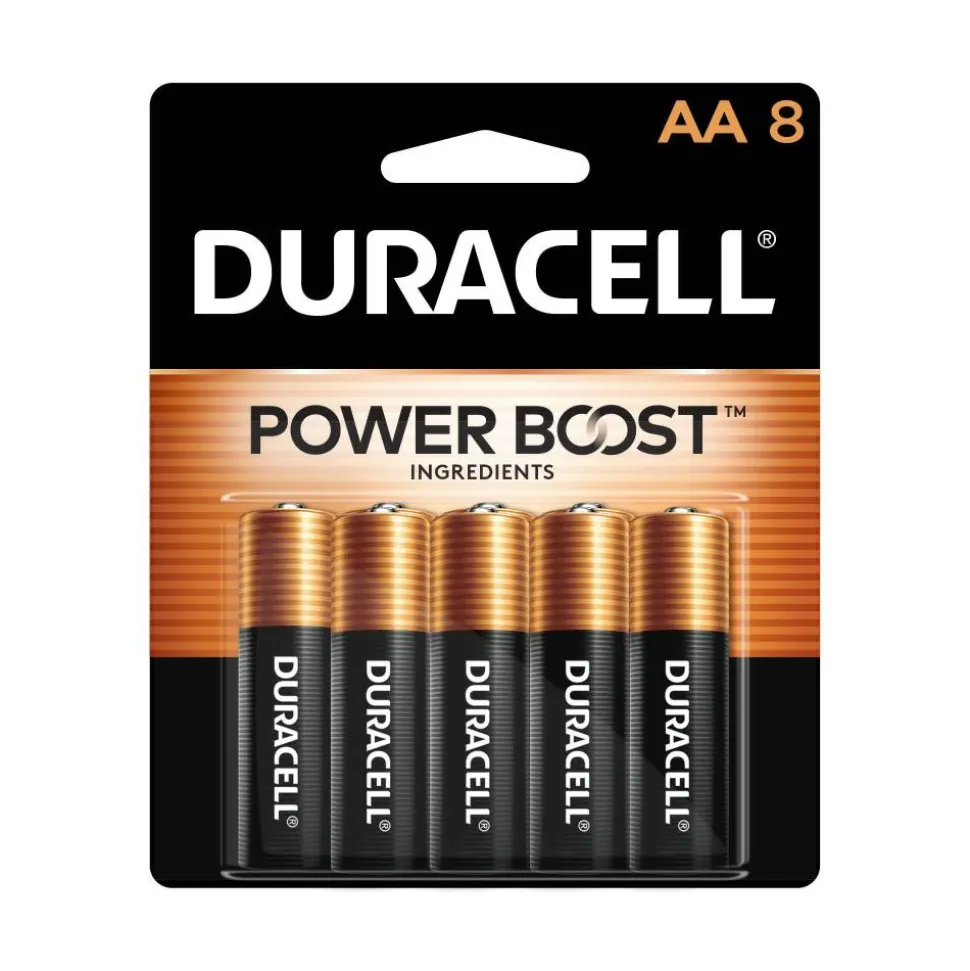 Duracell Coppertop AA Alkaline Batteries, Pack of 8