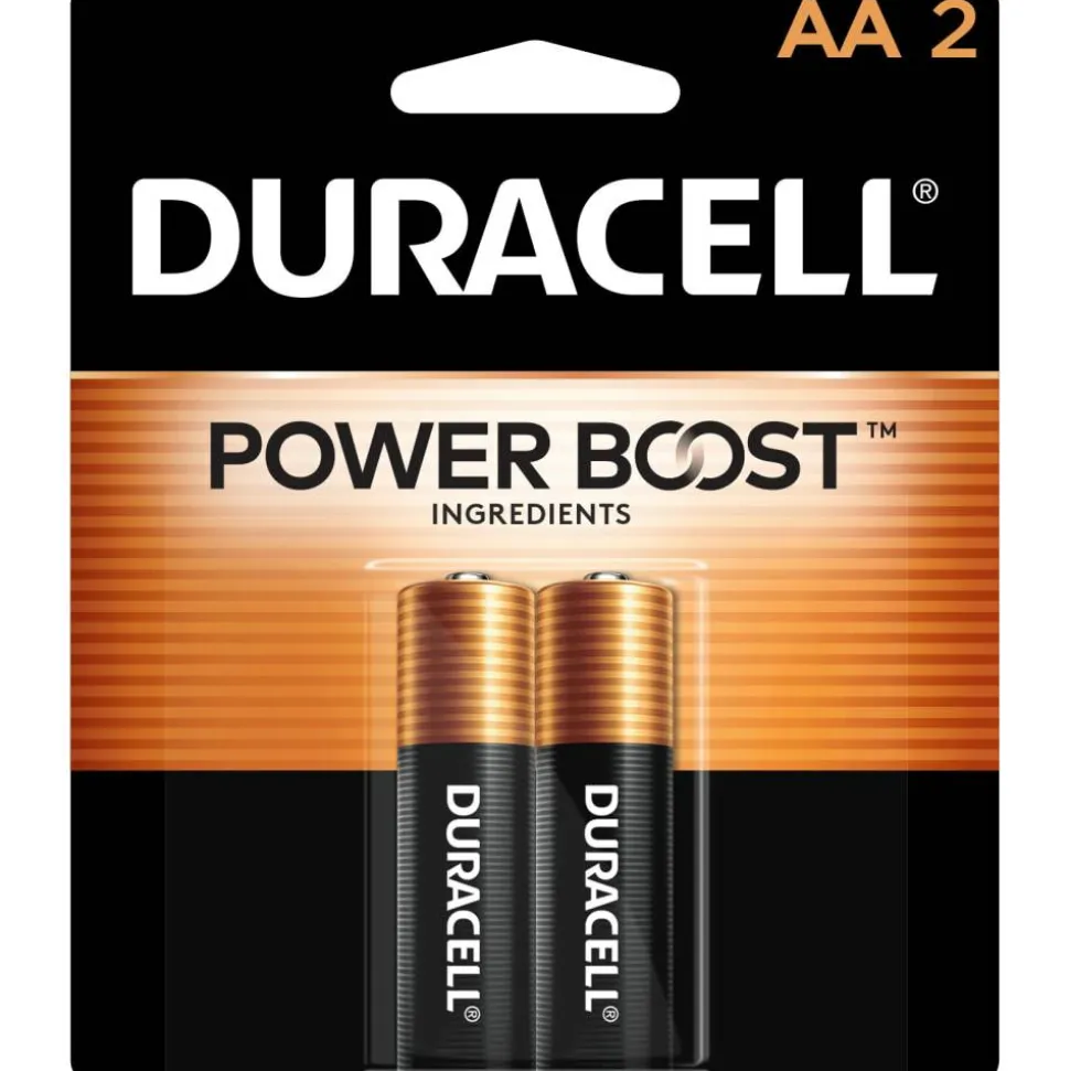 Duracell Coppertop AA Alkaline Batteries, Pack Of 2
