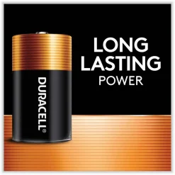 Duracell Coppertop Alkaline D Batteries, 12/Box